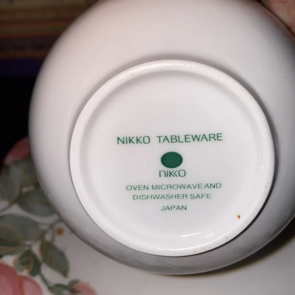 Nikko Fine Tableware Precious  Japan Coffee Cup and Saucer Excellent Condition